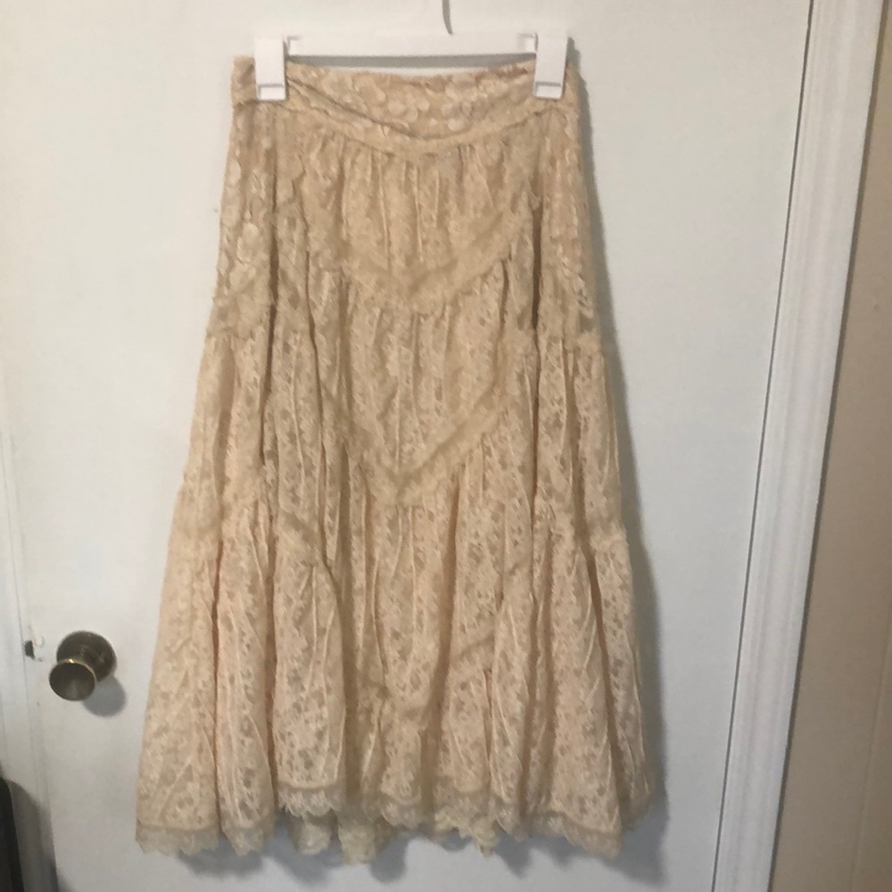 Free people Annie Oakley lace skirt